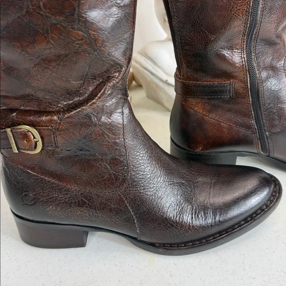 Born Gibb High Shaft Boots - Leather, Wide Calf (For Women) Size 7.5 - Picture 6 of 10